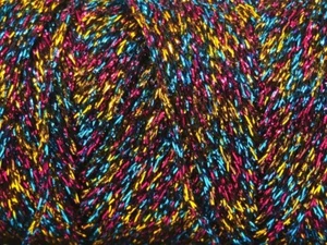 LOT OF 2 Ice MOSAIC COTTON Yarn #82811 PINK BLUE GREEN LILAC Medium Cotton - Picture 1 of 4