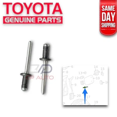 04 - 24 TOYOTA SIENNA ТОПЛИВА ГАЗА ДВЕРИ КРЫШКА ФИКСАТОР ЗАКЛЕПКИ QTY 2 OEM НОВЫЙ - Изображение 1 из 3