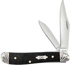 Case Cutlery Peanut Folding Knife Ebony Handle Plain Blades CA59674