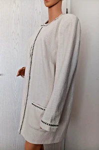Guido Maria Kretschmer Eleganter Long - Blazer Jacke, Mantel Gr. 46 Wollweiß - Bild 1 von 9