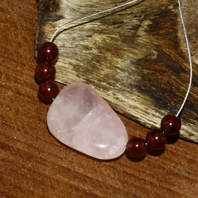 Rose Quartz Smooth Nugget Garnet Beads Briolette Natural Loose Gemstone Jewelry - Image 1 of 3
