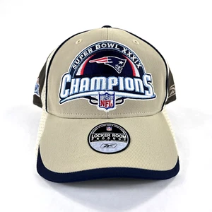 VTG New England Patriots 2005 Super Bowl XXXIX Reebok Champions Locker Room Hat - Picture 1 of 9