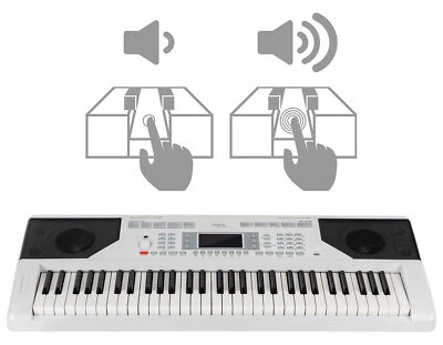 FUNKEY B-WARE Digital 61-Tasten Keyboard E-Piano Sounds & Rhythmen Touch Response Weiß