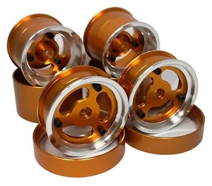 Vintage 1.5" Aluminum Wheel 3 Pieces For Team Associated RC10 6850(F) & 6800(R) - Picture 1 of 8