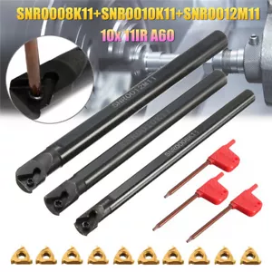 SNR 0008K11+SNR 0010K11+SNR 0012M11 Internal Threading Turning Tool Holder+11IR - Picture 1 of 8