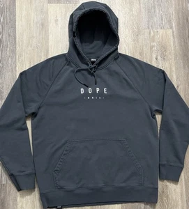 Sudadera con Capucha Dope Snow Common Para Hombre Talla Mediana Metal Azul Algodón Orgánico Pullover - Imagen 1 de 6