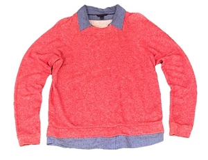 Stricktop Damen Größe L Tommy Hilfiger Athlux Strick 2fer Look dunkelrot. - Bild 1 von 9
