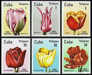 👉 CARIBBEANS 1982 TULIP FLOWERS SC#2494-99 MNH ** 💲FREE SHIPPING💲 - Picture 1 of 1