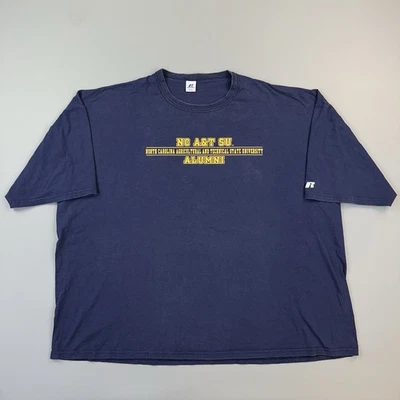 Vintage North Carolina A&T Aggies Shirt Mens 4XL Russell Athletic Alumni Logo - Image 1 of 4