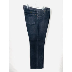 Wrangler Men's Denim Jeans Size 38W x 32L Black Dark Wash Cowboy Rodeo - Picture 1 of 9