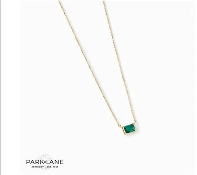 Park Lane благодарности ожерелье изумруд и золото тонкий изящный шикарный новый!! - Изображение 1 из 4