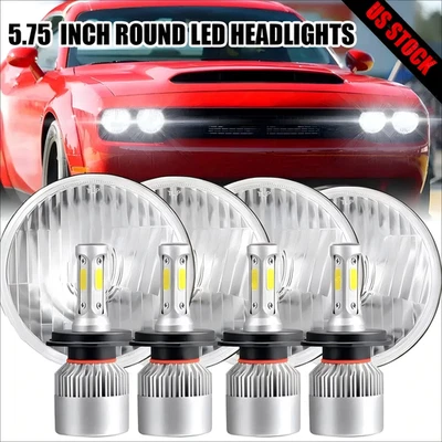 Faros LED altos/bajos para Mercury Cougar 1967-76 Monterey Comet 5 3/4" 5,75 pulgadas Foto 1 de 4