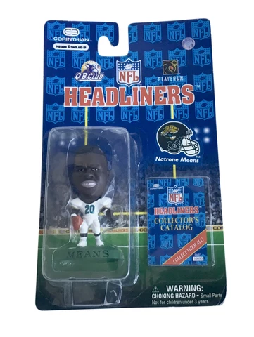 NFL Headliners Natrone Means 3 Inch Figure San Diego Chargers 1997 Corinthian Cover