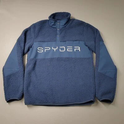 NEW Spyder Mens Active Sports Vista Snap Neck Pullover Fleece Jacket Warm Size S - Image 1 of 4