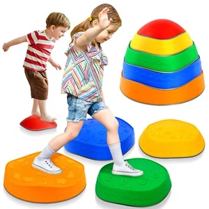 Stepping Stones for Kids 5Pcs Non-Slip PP Toddler Stepping Stones Balance Ste... - Picture 1 of 9