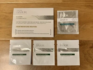 Babor Clean Formance Moisture Routine Cleanser Serum Cream Repair 4pc Travel Set - Picture 1 of 4