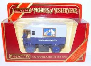 Matchbox MODELS OF YESTERYEAR WALKER HIS MASTERS VOICE Electric Van Y-29 MIB`86! - Picture 1 of 6