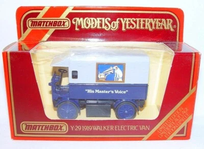Matchbox MODELS OF YESTERYEAR WALKER HIS MASTERS VOICE Electric Van Y-29 MIB`86! - Image 1 of 4