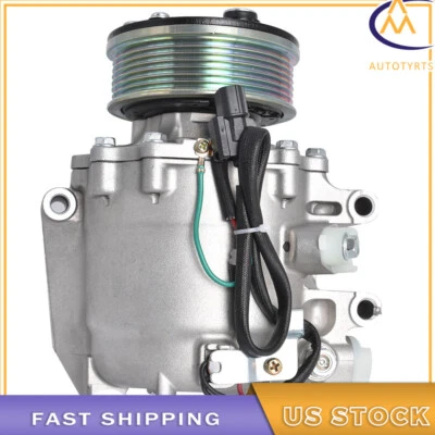 Compresor de aire acondicionado con embrague para Honda Civic 2006 2007 2008 2009 2010 2011 1,8 L Foto 1 de 4