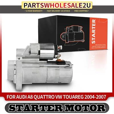 Starter Motor for Audi A8 Quattro Volkswagen Touareg 2004-2007 1.7KW/ 12V CW 9T - Image 1 of 4