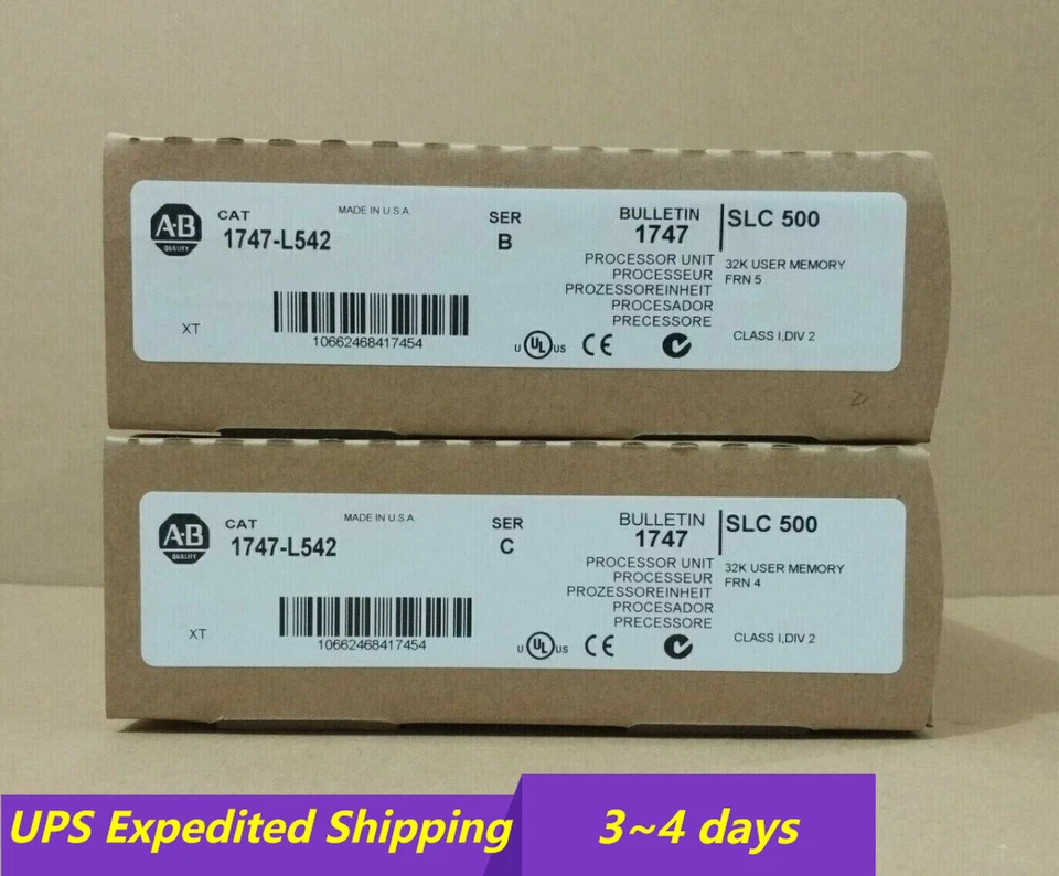 Allen-Bradley 1747-L542 /B SLC 500 5/04 CPU PROCESSOR UNIT UPS Shipping - Image 1 of 1