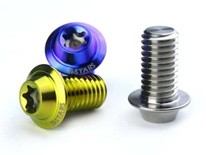 Bolzenschraube M6x1,0 Torx Stern Schmiede Titan GR5 Pyramide 10mm-60mm Tisterne x1 - Bild 1 von 19