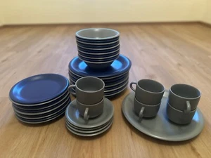 ikea Geschirr Set Thailand 10866 (43 Teile) in blau & grau - jeweils einfarbig! - Bild 1 von 4