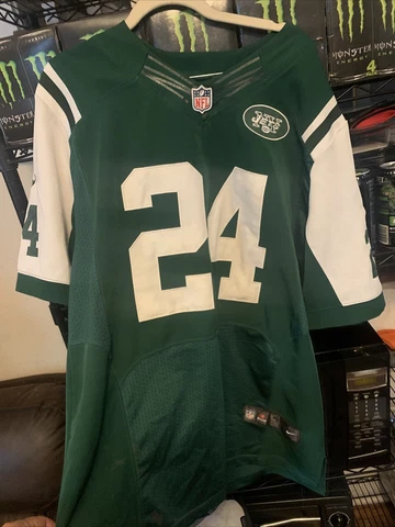 NY JETS Darrelle Revis NFL On Field Stitched Jersey Size 48 Mens Nike Cover