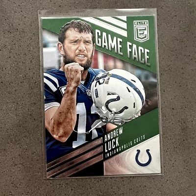Andrew Luck 2016 Donruss Elite Game Face green insert NFL football card #GF-AL - Image 1 of 2