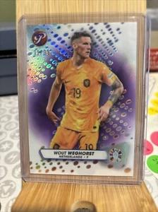 2023 Topps Pristine Soccer Road to UEFA EURO Wout Weghorst Purple REFRACTOR /99 - Picture 1 of 2