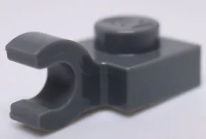 Lego 20x Placa Gris Azulado Oscuro Modificada 1 x 1 Clip O Abierto Agarre Horizontal - Imagen 1 de 1
