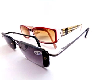 2 pr Tint READING GLASSES Quality UV protection fashion sun readers Power +2.75 - Picture 1 of 2