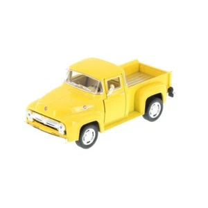 5385 )1956 Ford F-100 PickUp Truck, Yellow , Diecast Model Toy Car, 5", 1/38  - Picture 1 of 4
