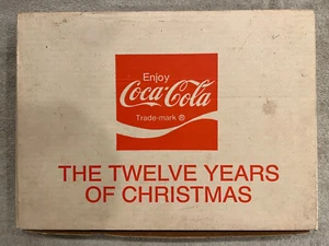 Vintage Coca Cola Twelve Years of Christmas Framed Pin Collection. New in Box. - Picture 1 of 7