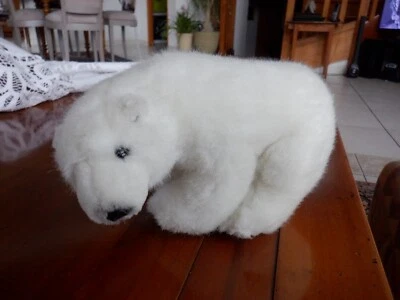 Vintage ours blanc 20 cm neuf Sea World - Photo 1/4