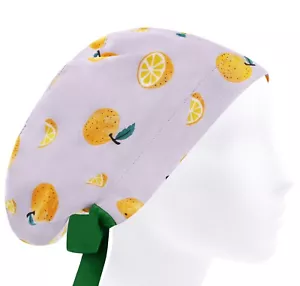 Peelingkappe, Peelingmütze, OP-Kappen, orange OP-Hüte, Krankenschwesterhut Obst - Bild 1 von 3
