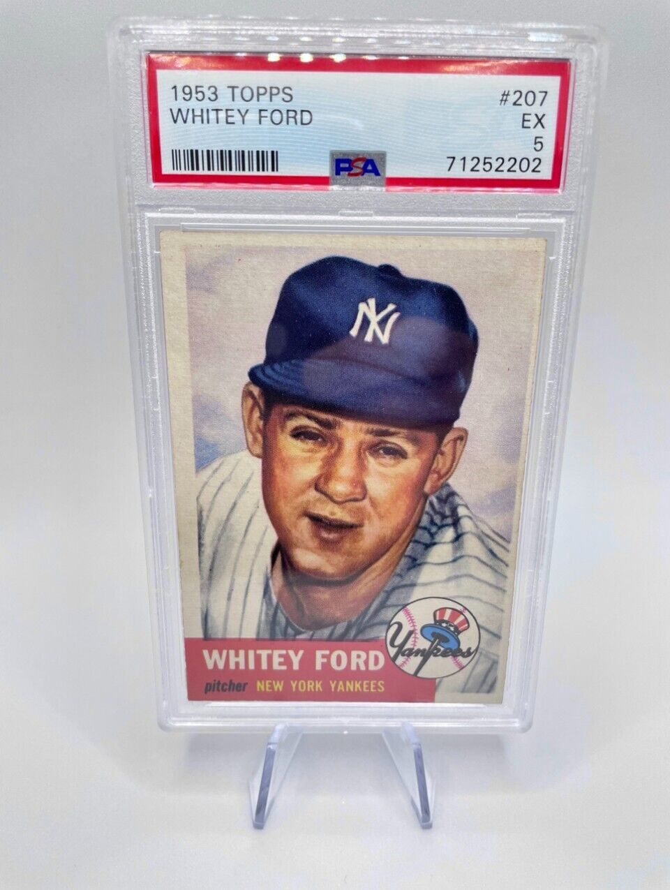 1953 Topps Whitey Ford #207 - Vintage Card - Excellent PSA 5