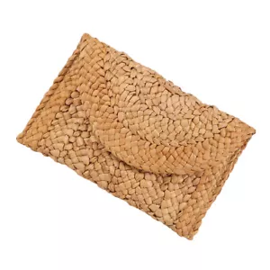 Straw Handbags Summer Summer Purse Summer Bag Beach Purse Women' Straw Clutch - Picture 1 of 12