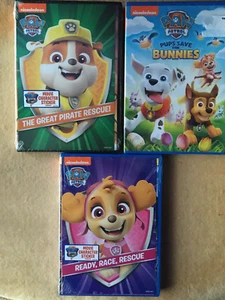 Paw Patrol 3 DVD lot Nickelodeon Pups save the Bunny, The Great Pirate Rescue, - Picture 1 of 8