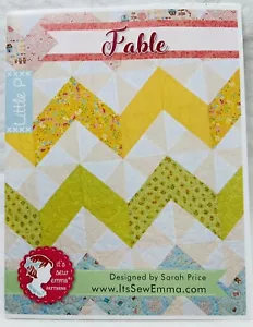 Fable Quilt Pattern by Its Sew Emma NEW DIY Fat Quarter Quilt Pattern Sawtooth - Picture 1 of 3