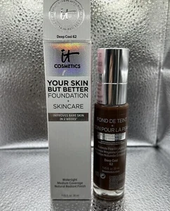 It Cosmetics Your Skin but Better Foundation + Skincare Deep Cool 62 - Picture 1 of 1