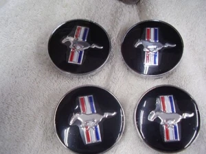 FORD  MUSTANG   WHEEL CENTERS  ALL 4 - Picture 1 of 8