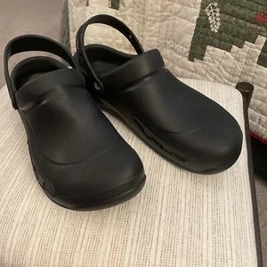 Herren Crocs, schwarz, Bistro, einfarbig, 13 M, neu ohne Etikett, rutschfester Fersenriemen, ohne Karton - Bild 1 von 5