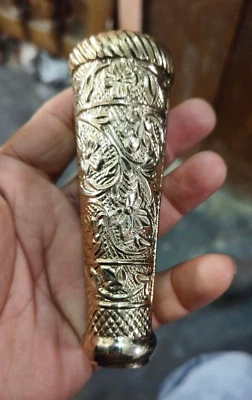 Mango largo ROYAL de latón hecho a mano náutico estilo victoriano para bastón Foto 1 de 4