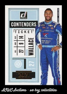 2021 Donruss Contenders #CON7 Bubba Wallace - Bild 1 von 2