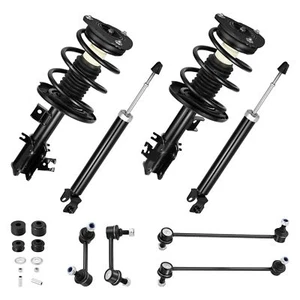 8pc Front Struts w/Coil Spring and Rear Shocks Sway Bars for Nissan Altima 07-13 - Picture 1 of 9