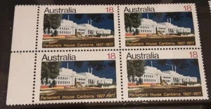 Australia  1977 - Parliament House, Canberra Block of 4 MNH stamps  SG 653 - Picture 1 of 1