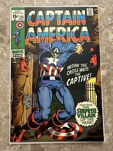 Captain America #125 Sehr guter Zustand (Marvel Comics 1970) - schön hochwertig - Bild 1 von 24