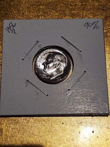 1956 P Roosevelt Dime BU 90% Silver Uncirculated Cover