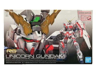 BANDAI Rg 25 Gundam Real Besoldungsgruppe RX-0 Unicorn Full Psycho Rahmen 1/144 Modell